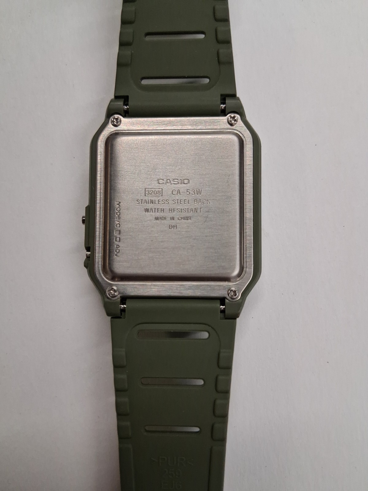 Casio Databank Calculator Men’s Olive Green Watch – CA-53WF-3B