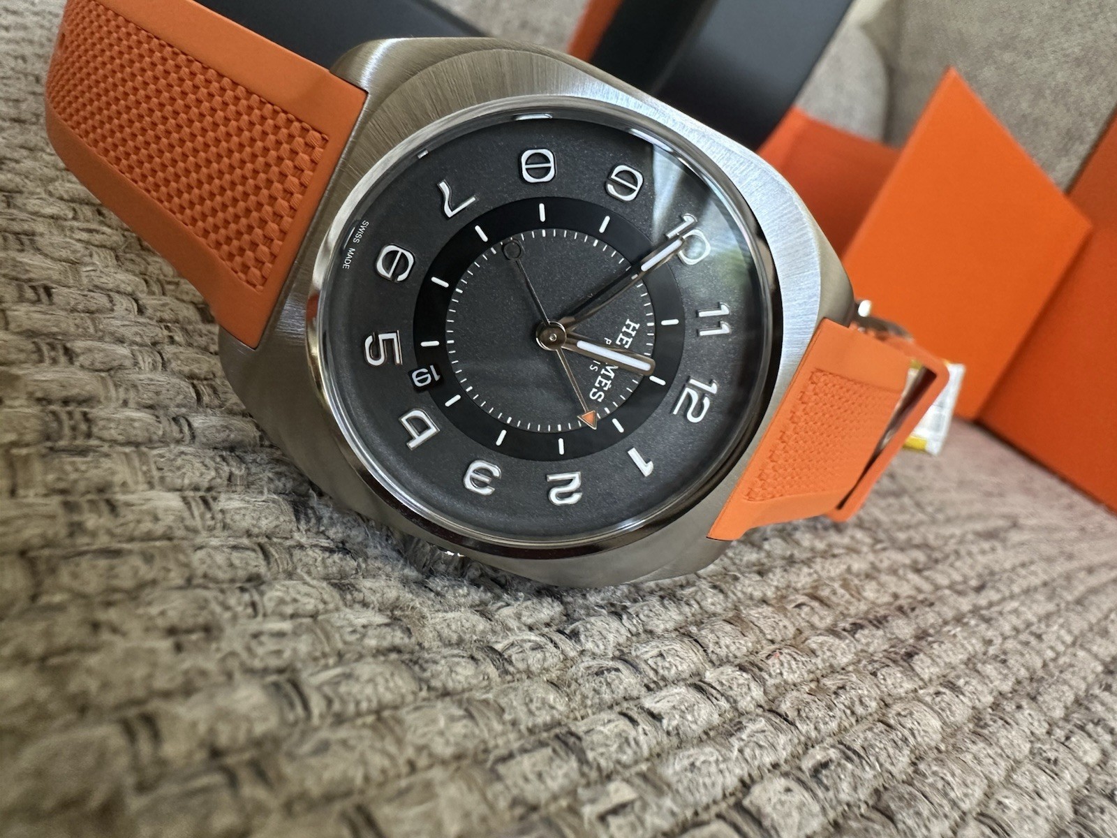 NEW HERMÈS H08 Titanium Automatic Men’s watch W049628WW0, 42 mm w/ Receip $6650