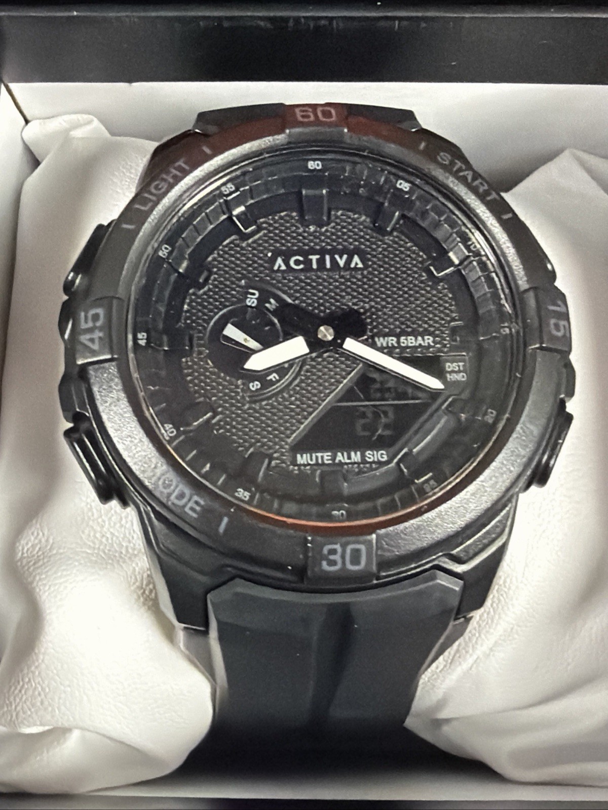 Activa Spry X Invicta Digital Essentials Men 53mm ABS Black SK160 NEW (B)