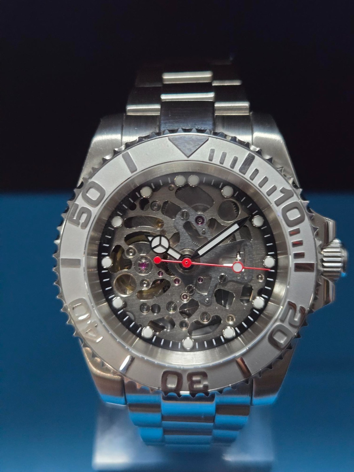 CJ CUSTOM DIVER SUBMARINER SKELETON WR20ATM