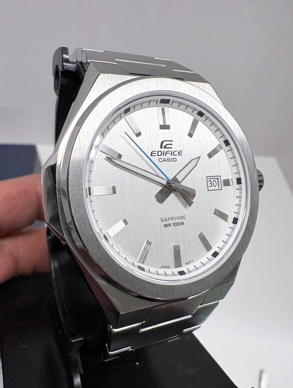 Casio Edifice EFB108D-7AV Watch Sapphire Crystal Date 100 Meter WR 45MM