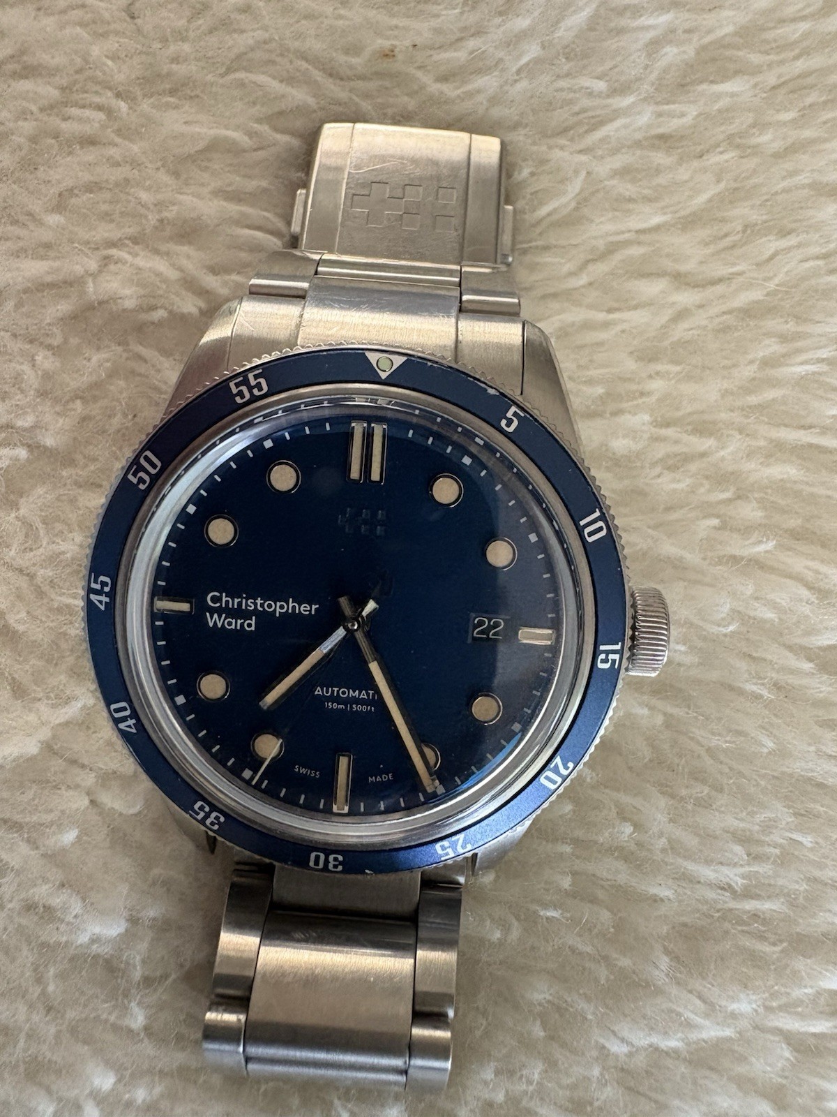 Christopher Ward C65 Trident Automatic Blue Dial 41mm – Stainless Steel Bracelet