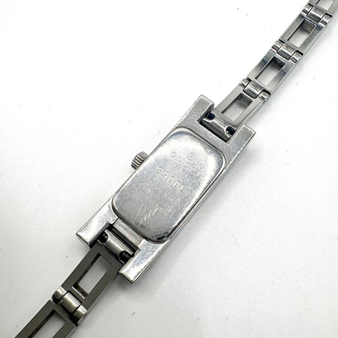 GUCCI 3900L Silver GG Dial Bangle Quartz Watch Used
