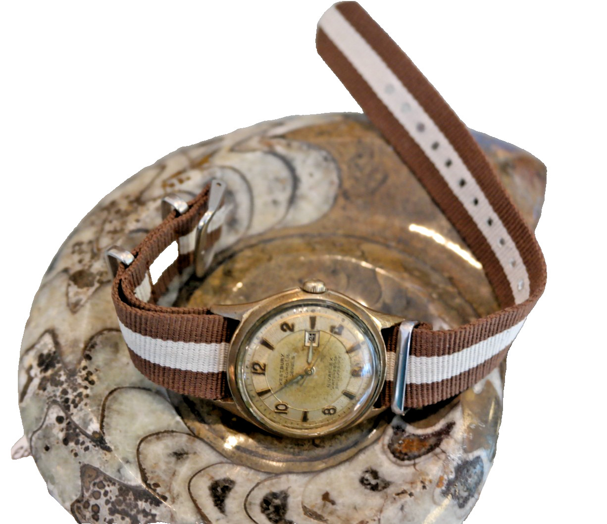 Fascinating Westbury Automatic Men’s 30 JEWEL Nivaflex Wristwatch -Antique Charm