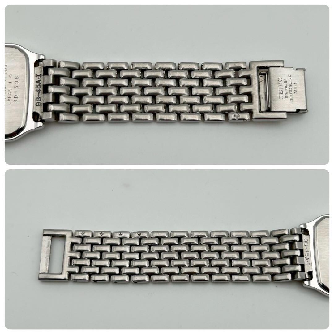 SEIKO Dolce 5E30-5A00 Quartz Rectangular Roman Dial Two Tone Unisex Watch