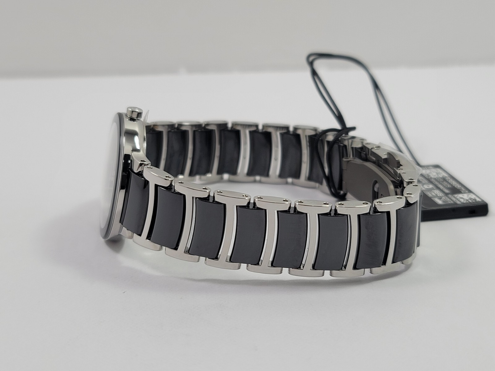 Rado Centrix Quartz Diamond Black Dial Stainless Steel Ladies Watch R30935712
