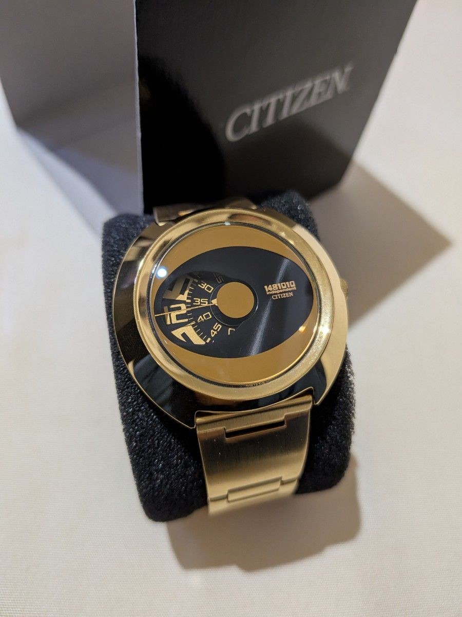 CITIZEN Independent 1481010 gold wristwatch Citizen Independent new and confirme