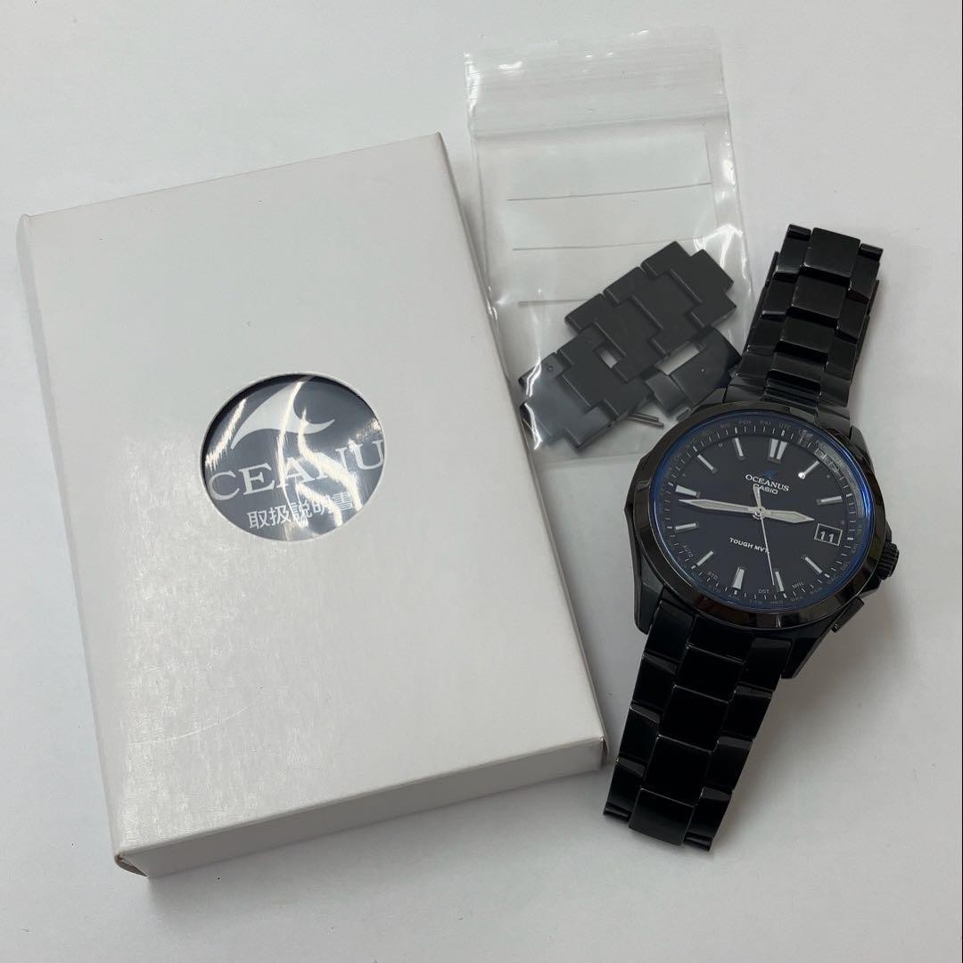 [NEAR MINT] Casio Oceanus OCW-S100B-1AJF Tough Solar Titanium Black Dial Men’s