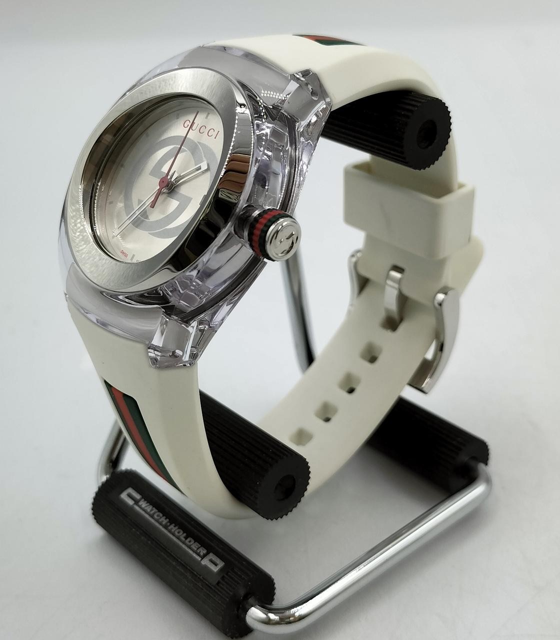 [A3N] Gucci Sync 137.3 Quartz Analog Date Rubber Band Men Watch [r9n]
