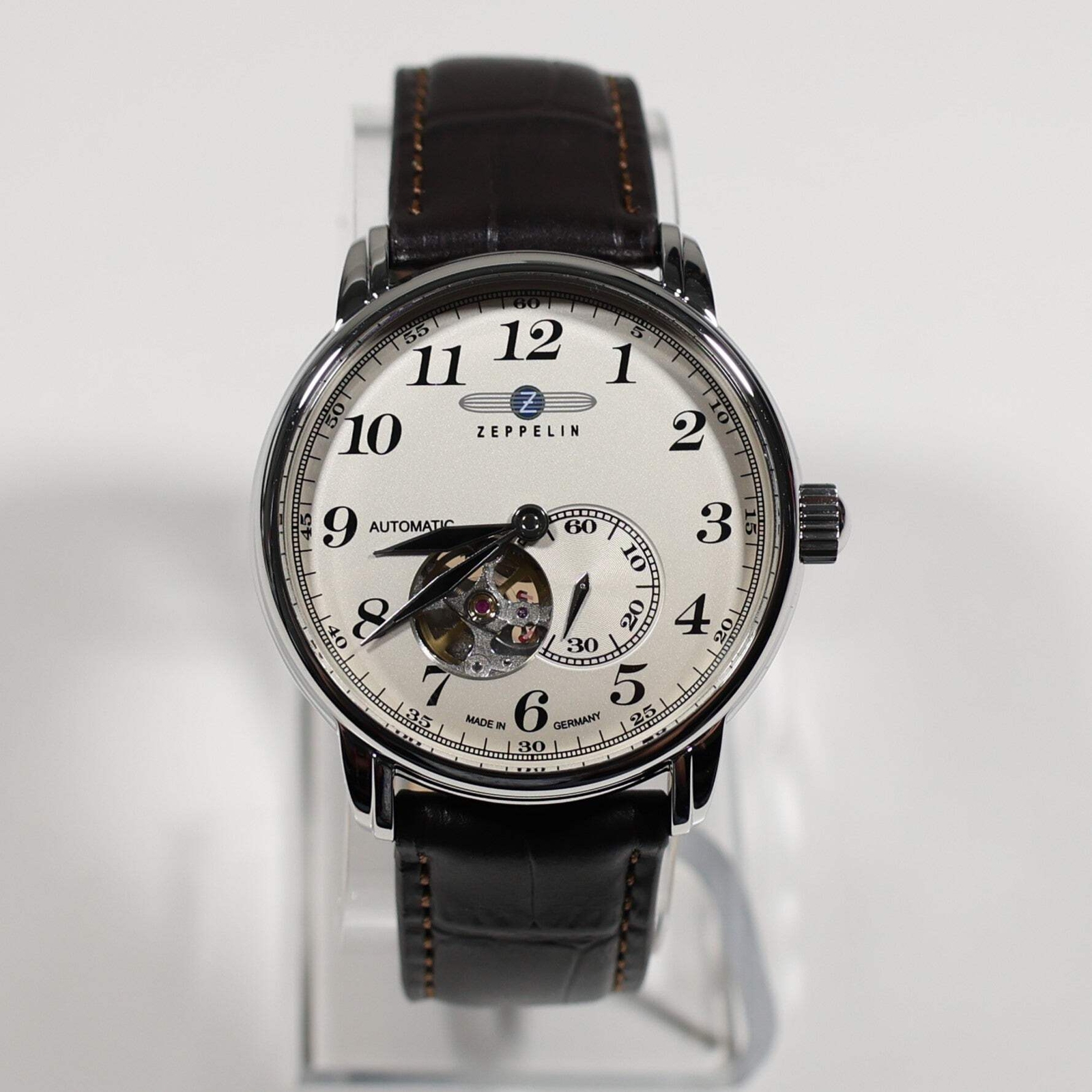 Zeppelin LZ127 Graf Zeppelin Automatic Men’s Skeleton Champagne Dial Watch 7666-