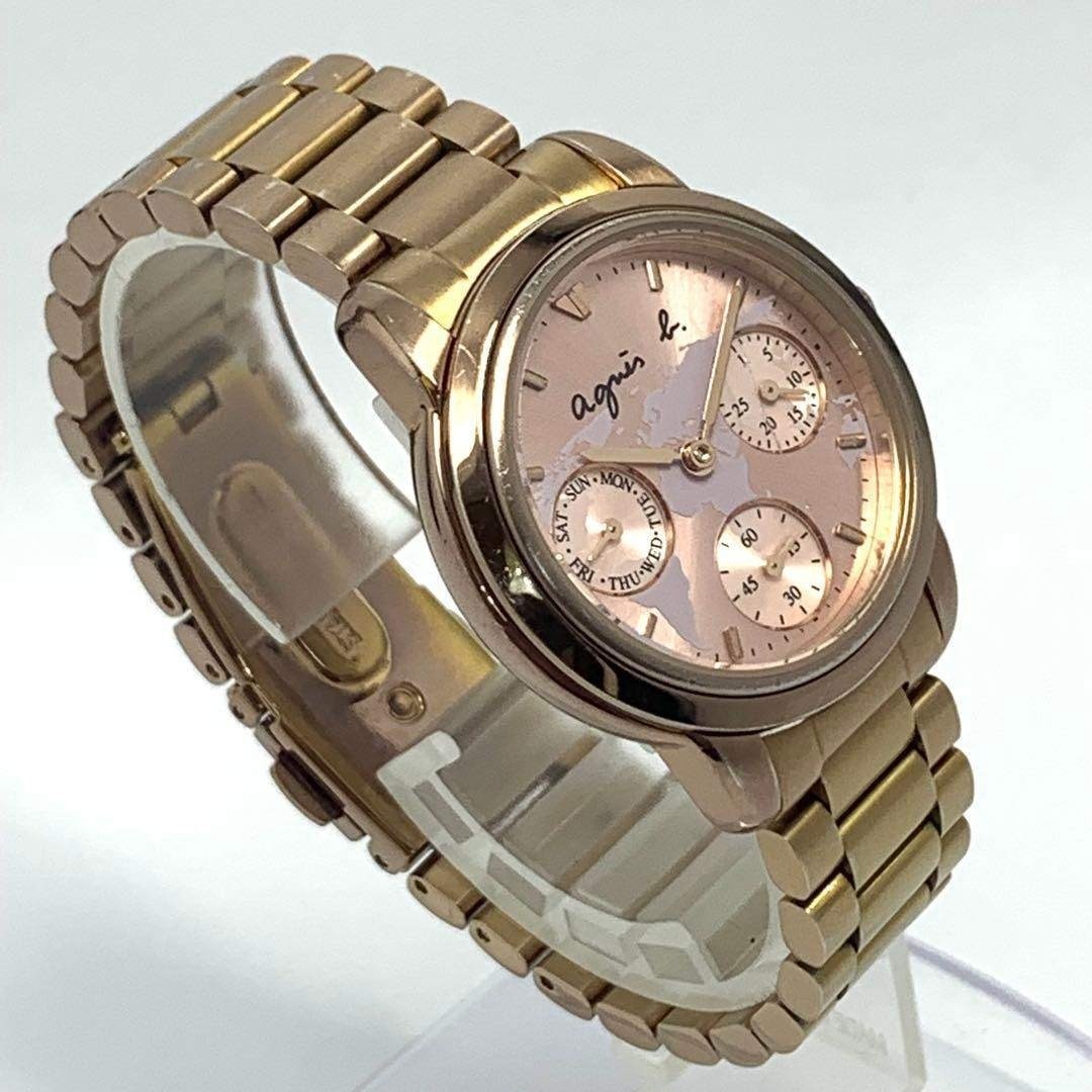 Battery Changed 778 agnes b. Agnes B. Map Pattern Watch Gold
