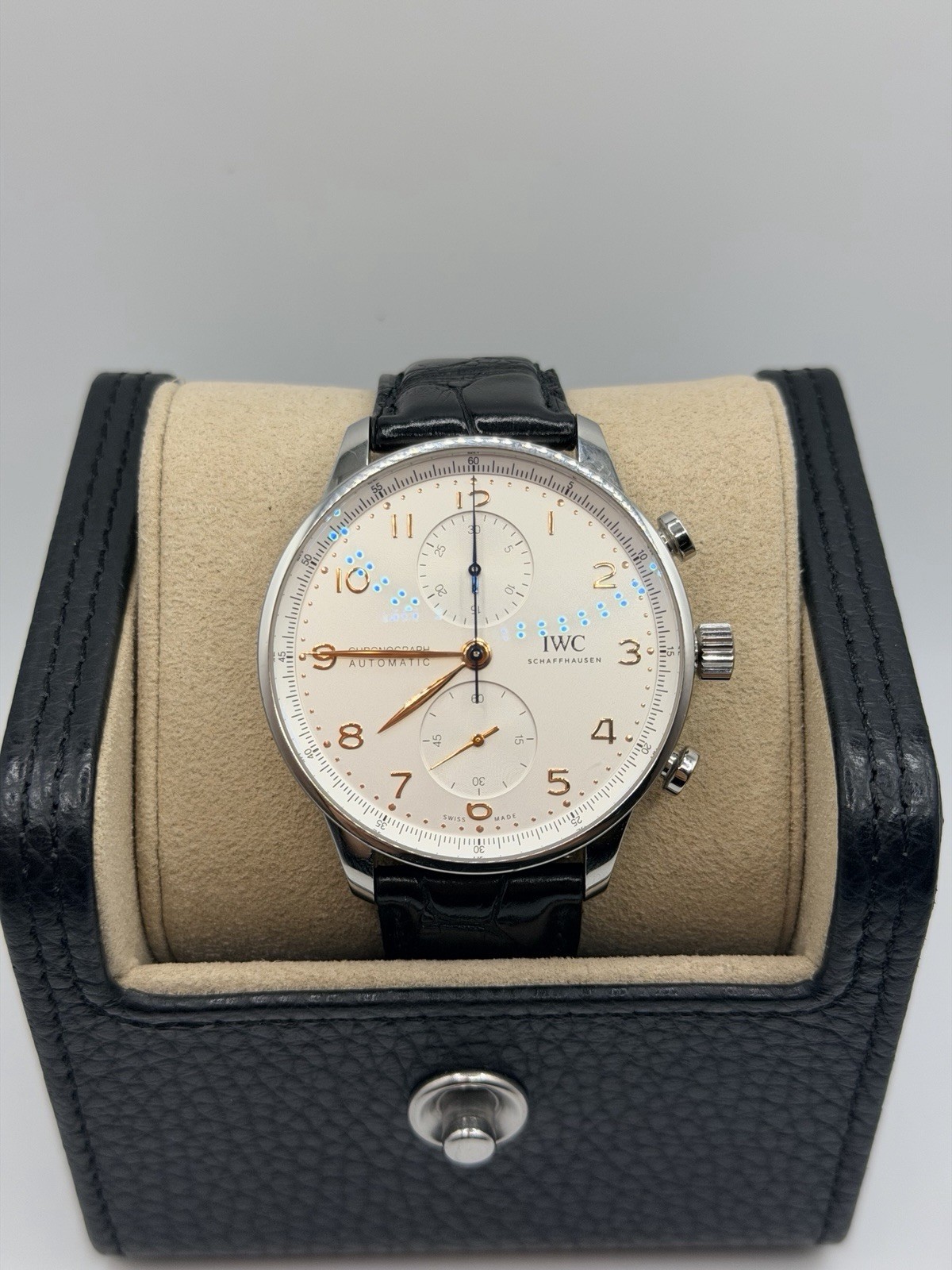 2022 IWC Portugieser Chronograph Automatic White Dial 41mm Box+ Papers