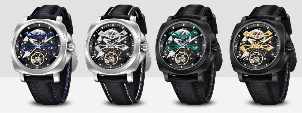 Men’s Automatic Mechanical Watch 100M Waterproof Sapphire Glass Luminous Hollow