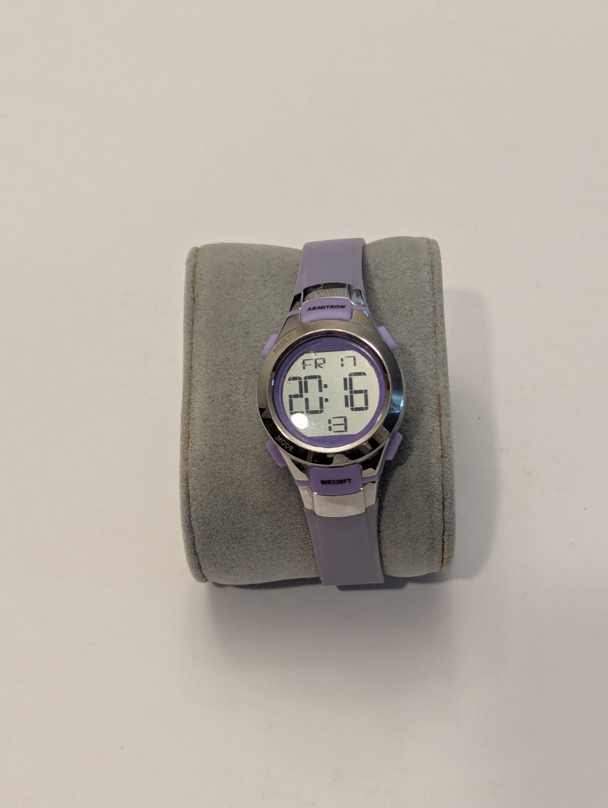Armitron Pro Sport Women’s Oval Purple Digital Sports Watch WR 330 Ft 45/7012