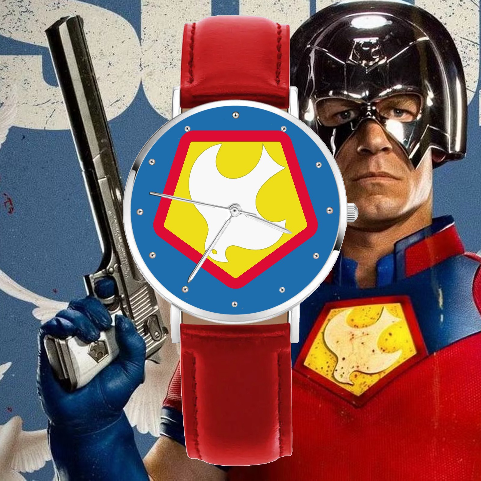 Peacemaker DC Comics Engraved Wristwatch