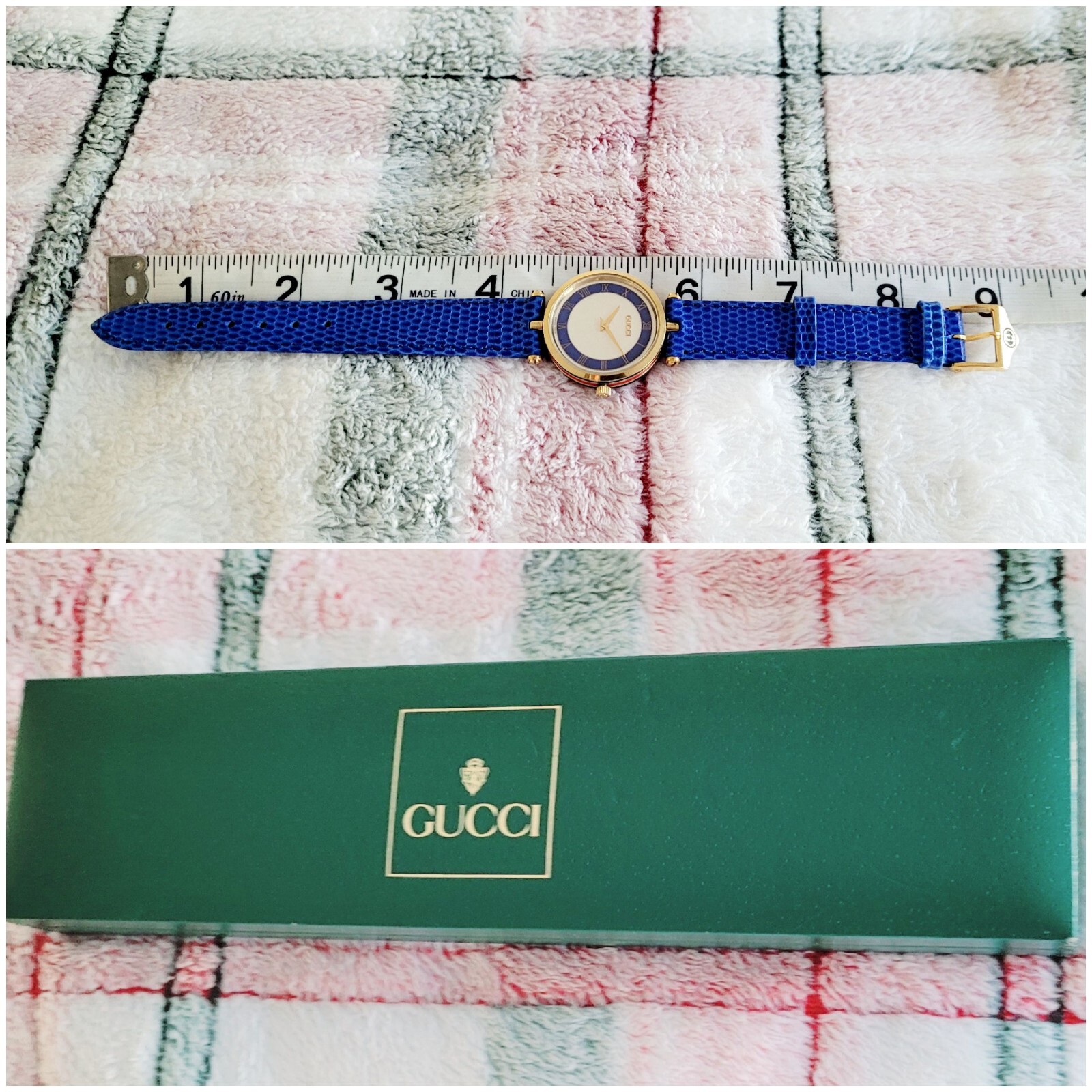 Gucci 2000M,Authentic,Unique,Beautiful,Scratch Free Crystal,One Of A Kind,30 MM.