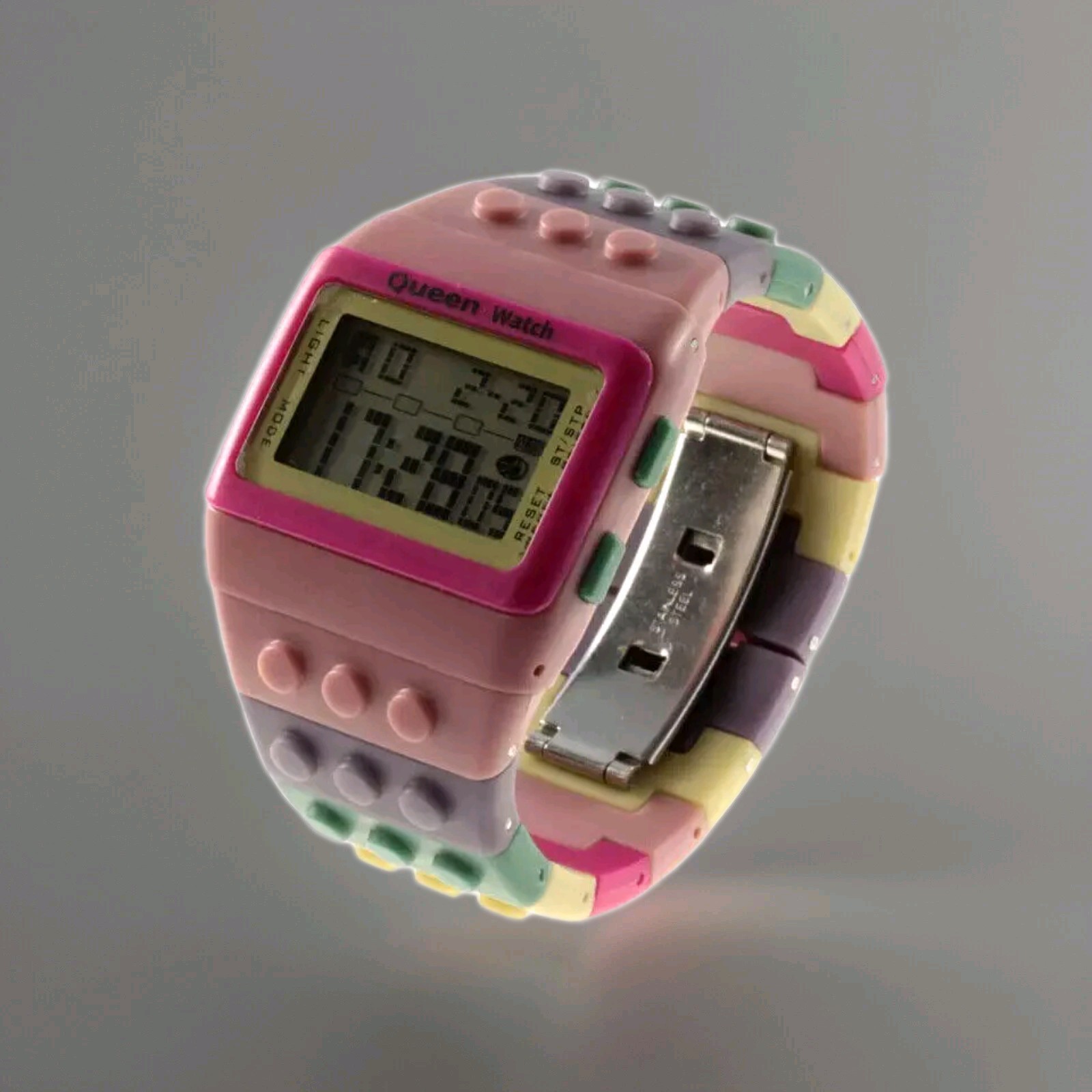 Queen Watch Orologio Cherry Lies Quartz Lcd Display Deployment Clasp