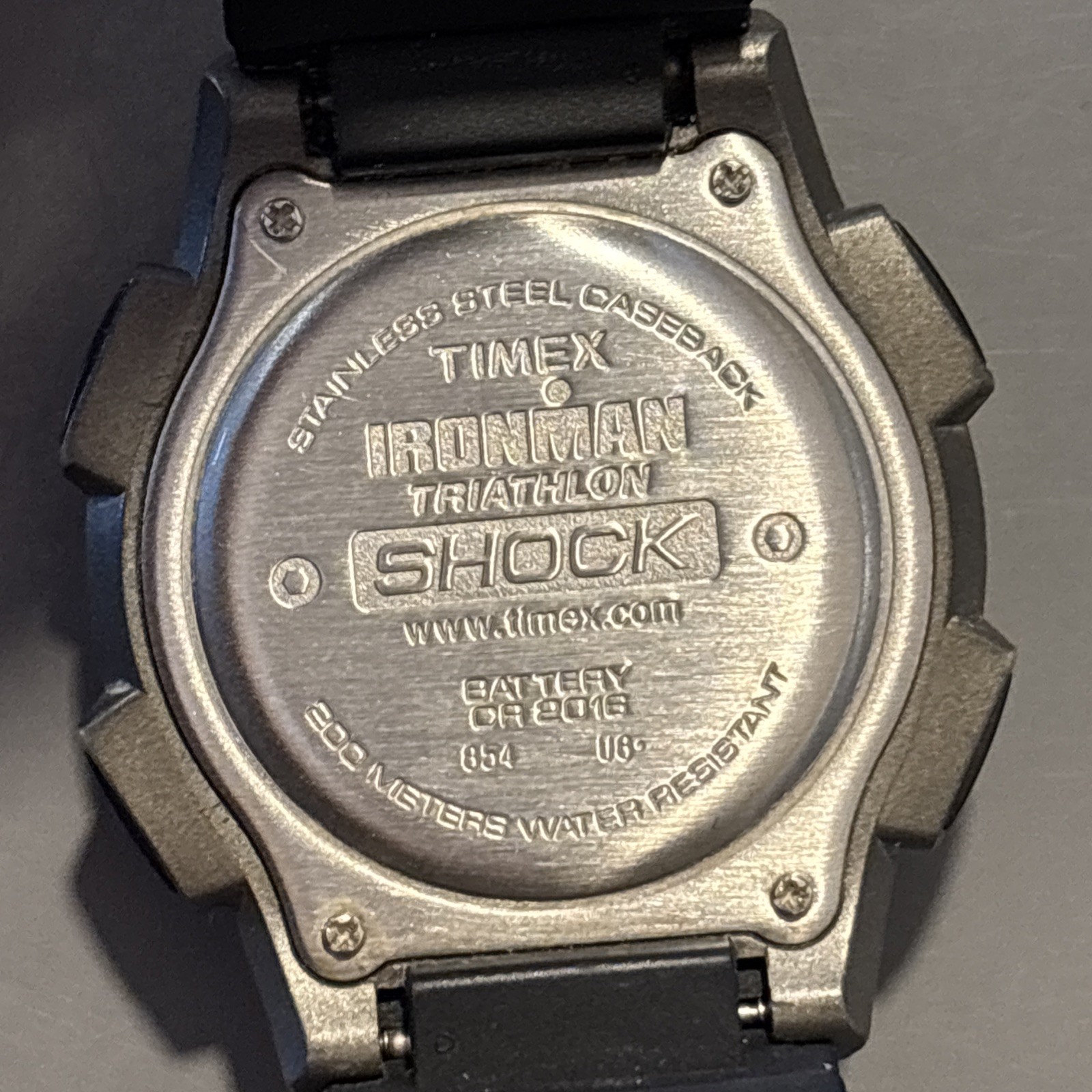 Timex Ironman Triathlon Shock Resistant Digital Watch Black Gray WR 200m – Works