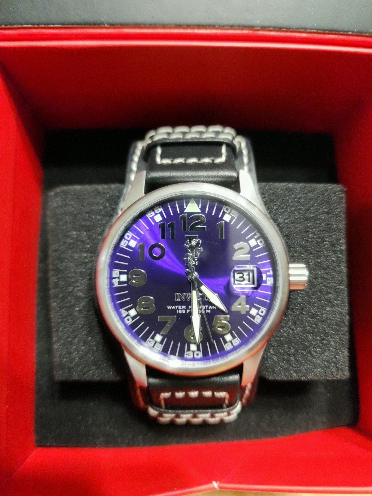 Invicta I-Force #12823 Men’s Watch 44mm Case, Leather Band