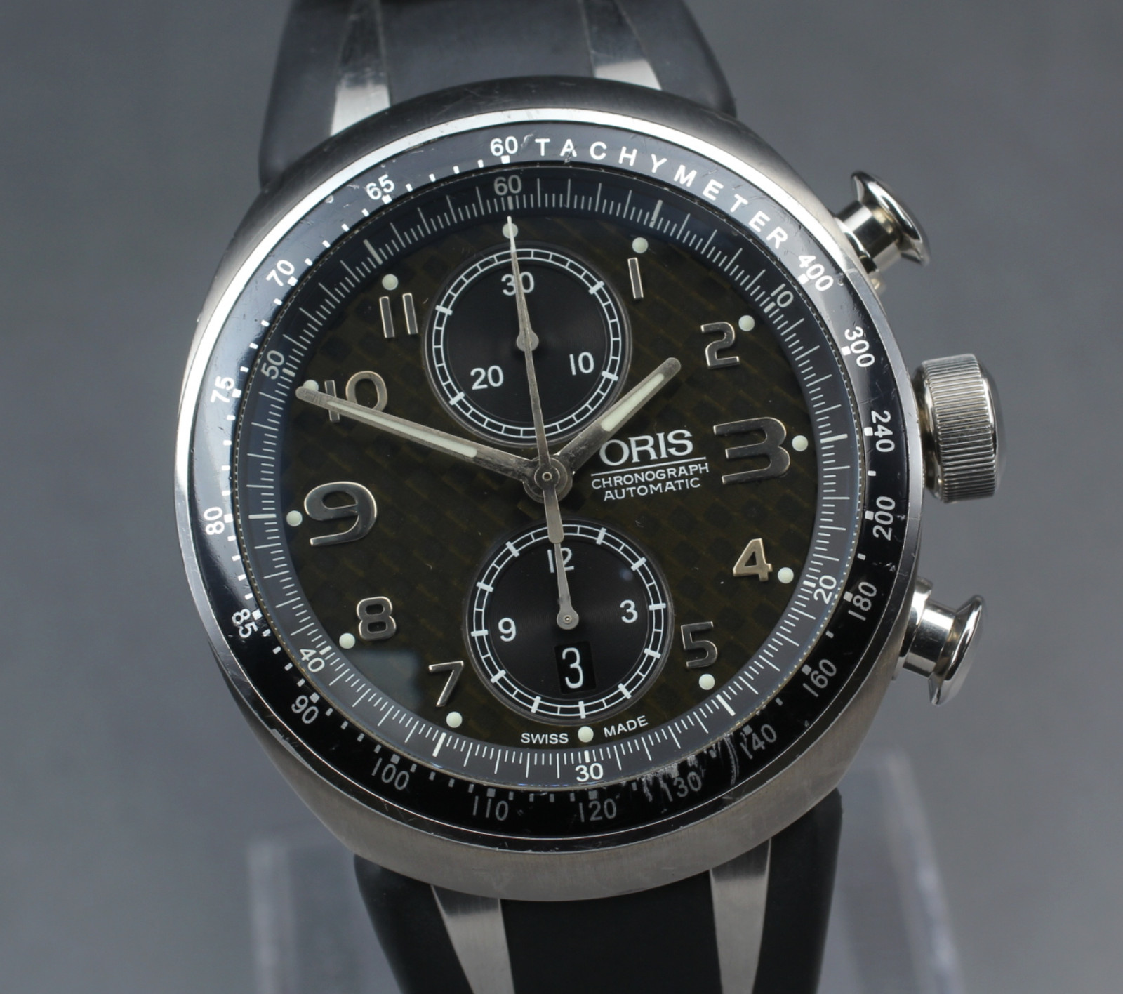 Limited [Exc+5] ORIS Williams TT3 Chronograph 7587 Black Automatic Men’s Watch