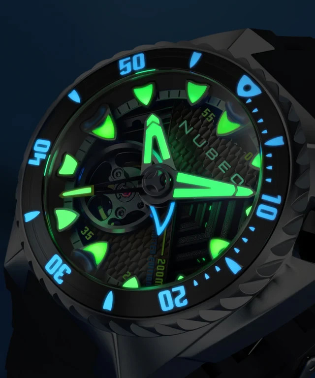 NUBEO MEGALODON AUTOMATIC LIMITED EDITION Ocean Abyss NB-6136-06