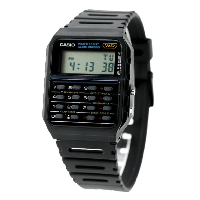 Casio CA-53W-1ZDR Data Bank Calculator Digital Watch Iconic Black New R8041045