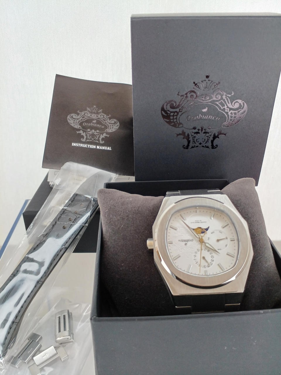 [A4N] Orobianco Ora Speciale Quartz Chronograph Tonneau Case Watch [v2w]