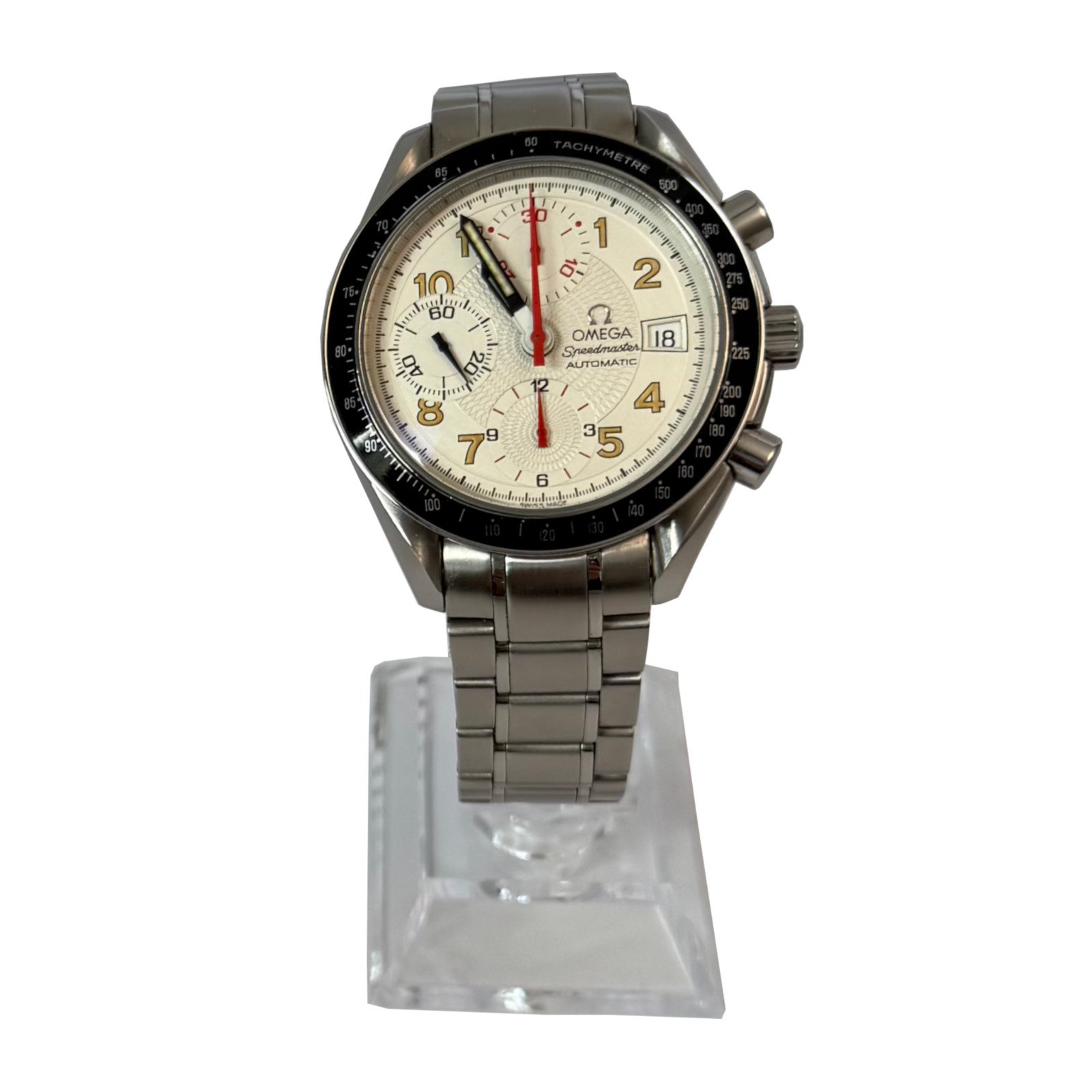 Omega Speedmaster Mark 40 3513.33 White Guilloche Dial Men’s Watch