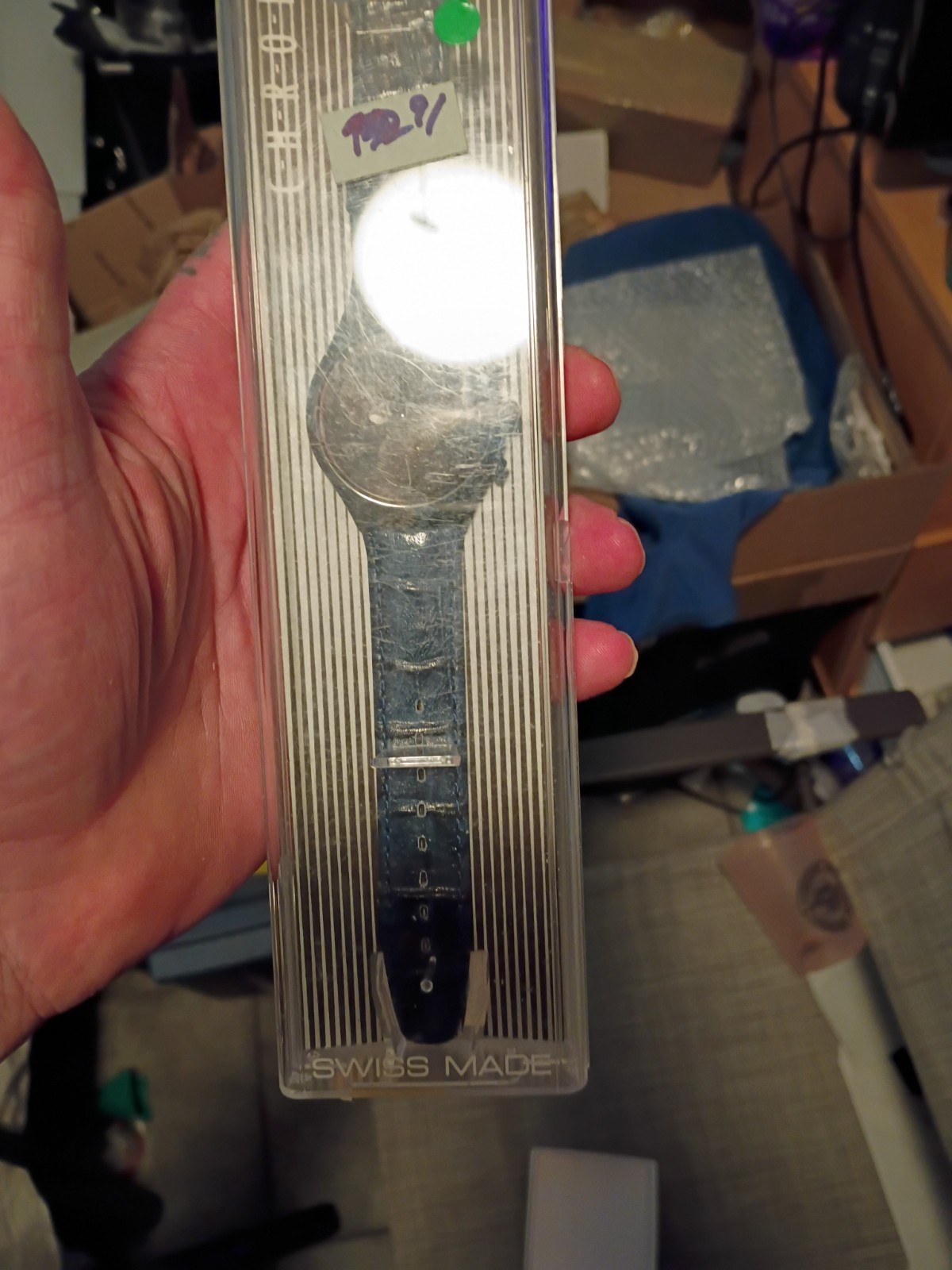 Swatch Moon Shadow SCB110 Chrono.Nuovo – Vintage Raro Collezione 1993