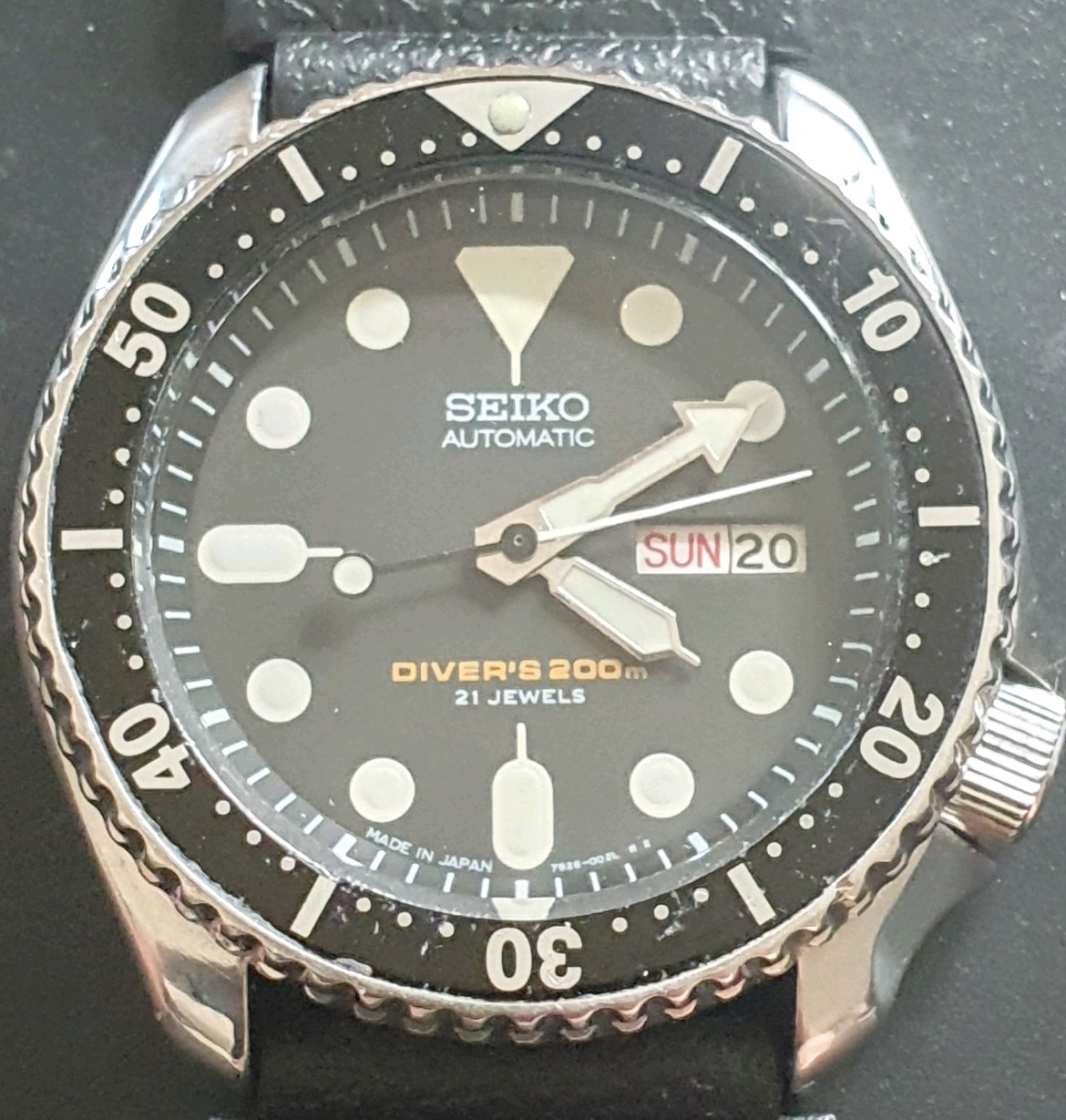Seiko SKX007J Made in Japan Automatic Diver 200m 7S26-0020 21 Jewels EN/AR Day