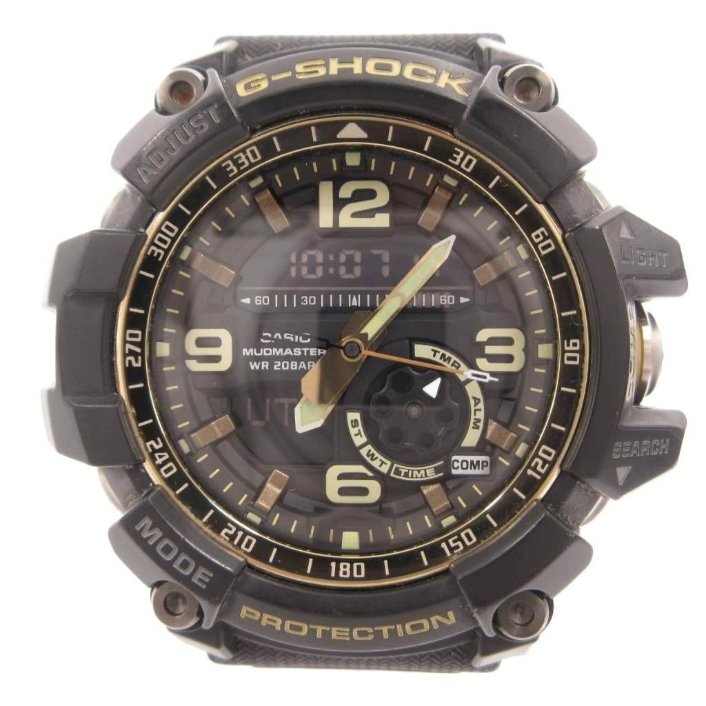 Casio G Shock CASIO G SHOCK Mudmaster Watch Quartz Ana Digi GG 1000GB 1AJF Black