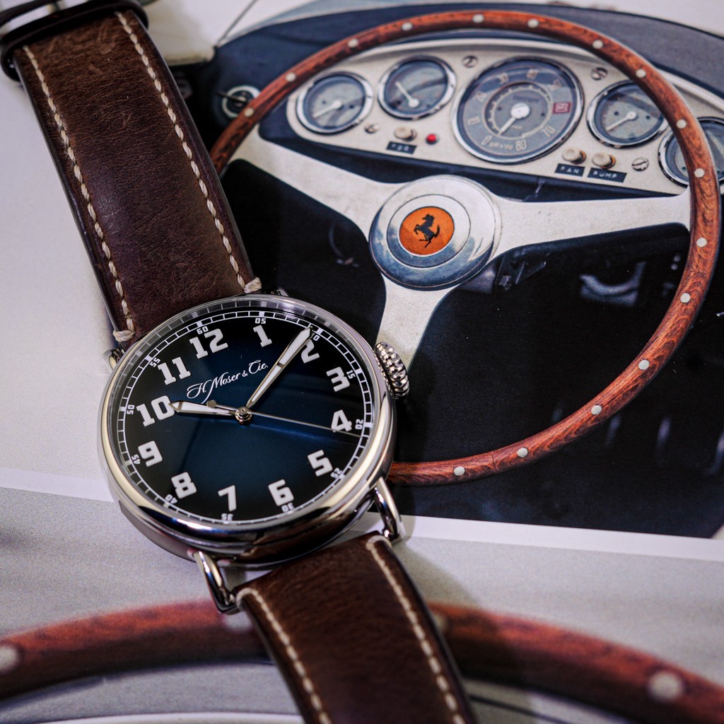 H. Moser & Cie. Heritage Centre Seconds Funky Blue FULL SET 42mm REF 8200-1201