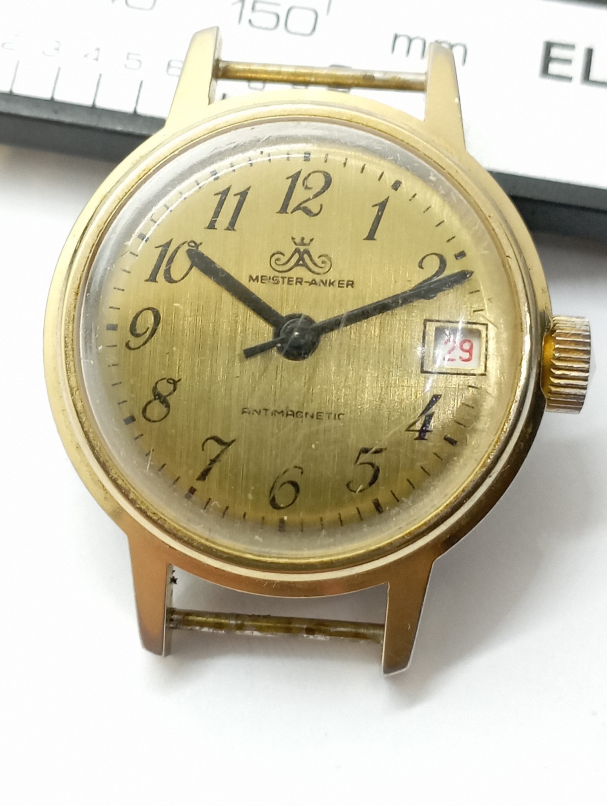 Vintage MEISTER-ANKER EXPORT RUHLA watch Good Balance Main Spring READ DESCRIPTI