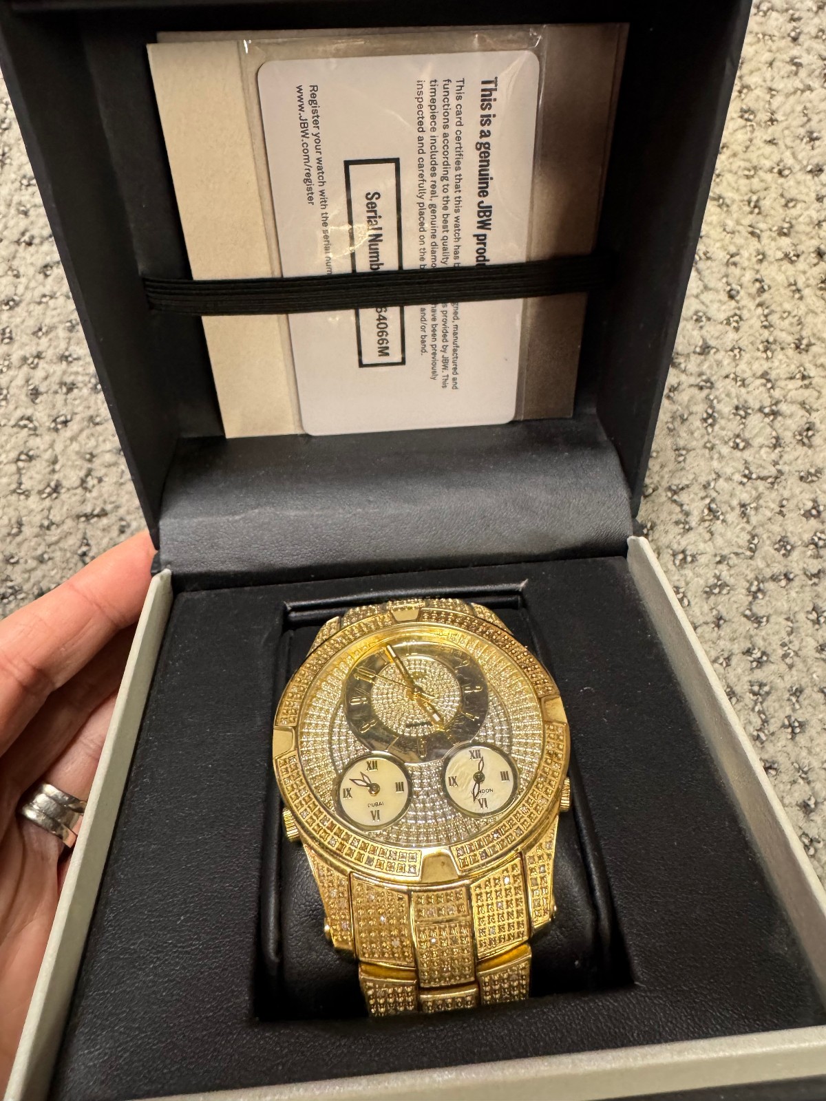 JBW Jet Setter III J6348A | Men’s Gold Diamond Watch (SPG060536)