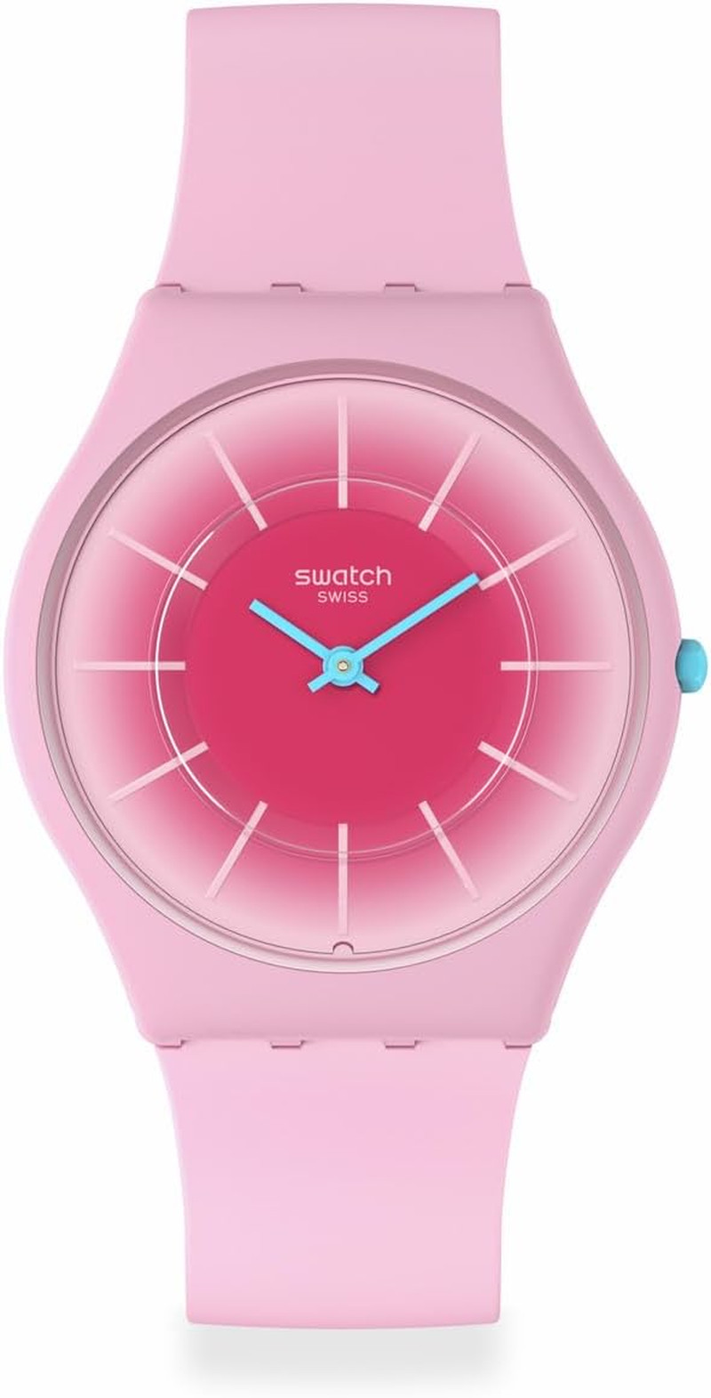 Radiantly Pink Waterproof Unisex Quartz Watch – Stylish Polymer Design