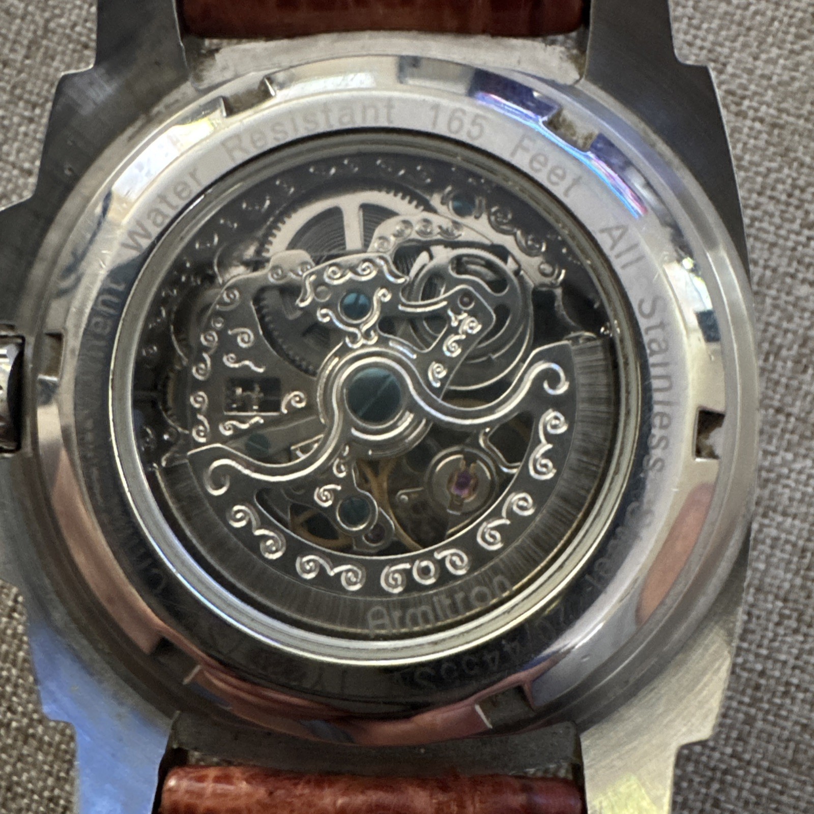 Armitron Skeleton Automatic Watch 20/4455SV TY2807SV
