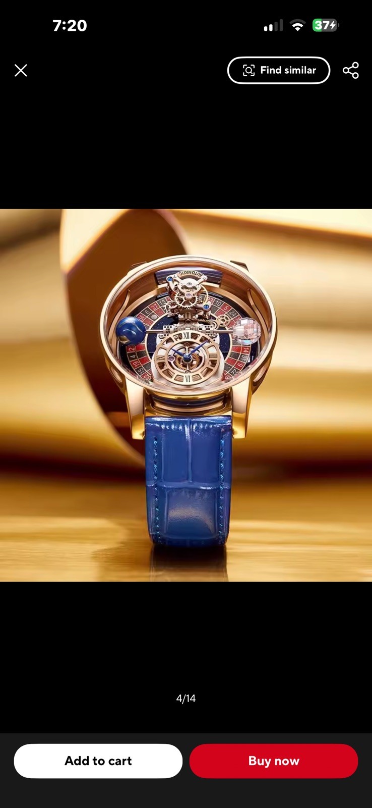 Celestial Men’s Transparent Case Leather Quartz Watch Waterproof Time Adjustment