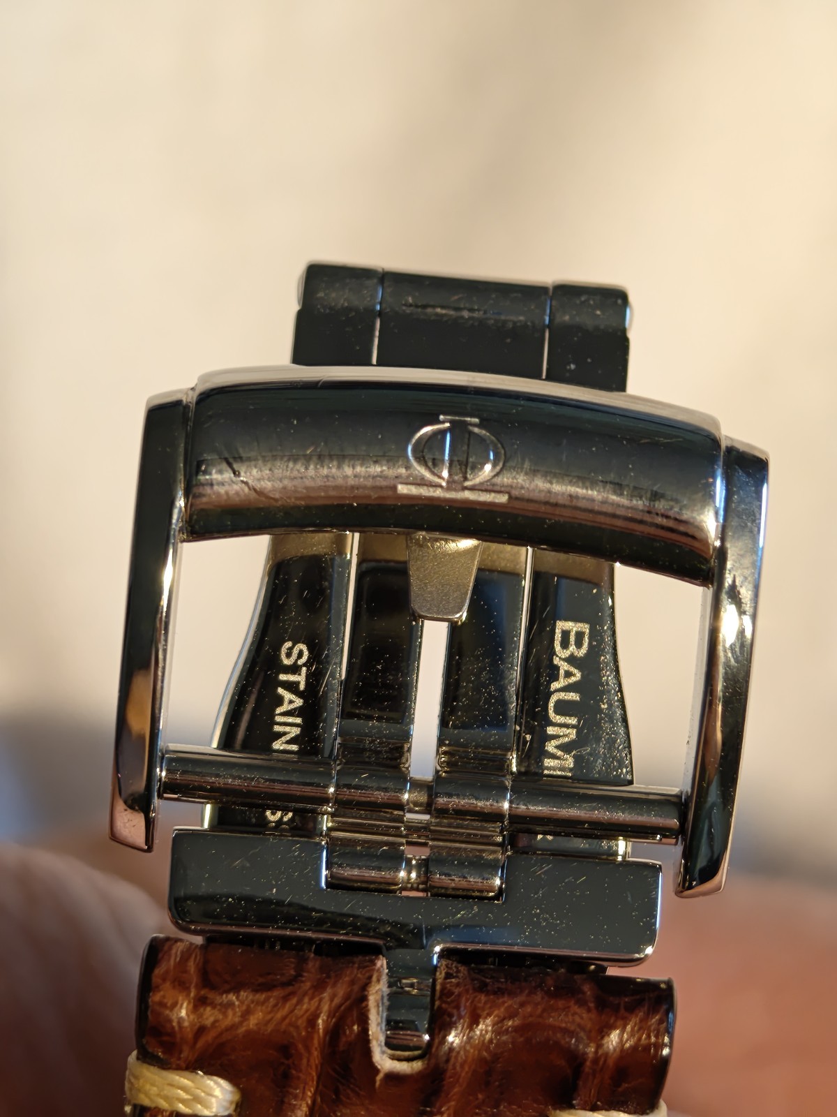 Baume & Mercier “Hampton” SS chronograph watch, in great condition