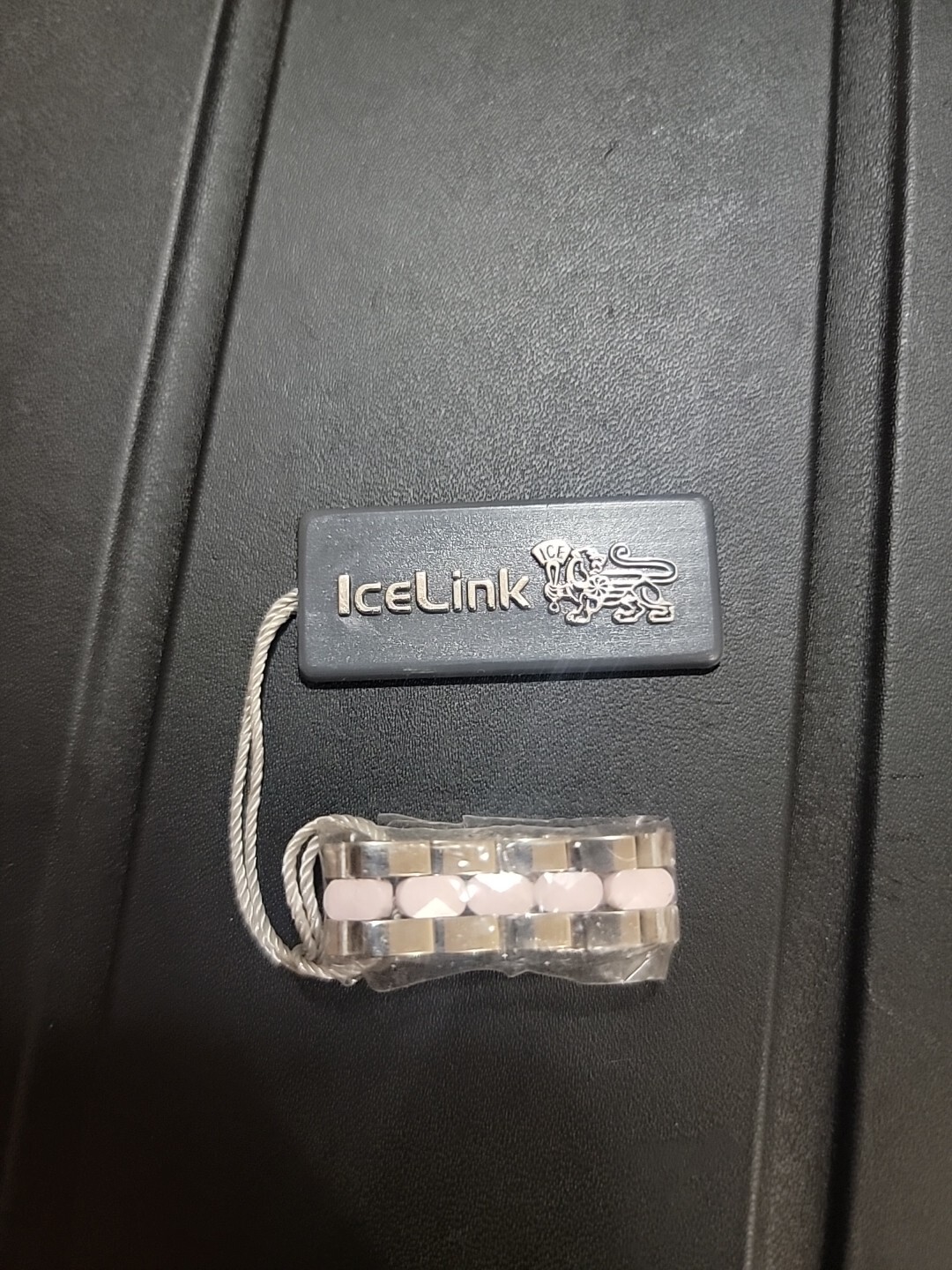 IceLink Ceramic Ring 1R Ov Pink. Size 6.5. 316L. FREE SHIPPING!