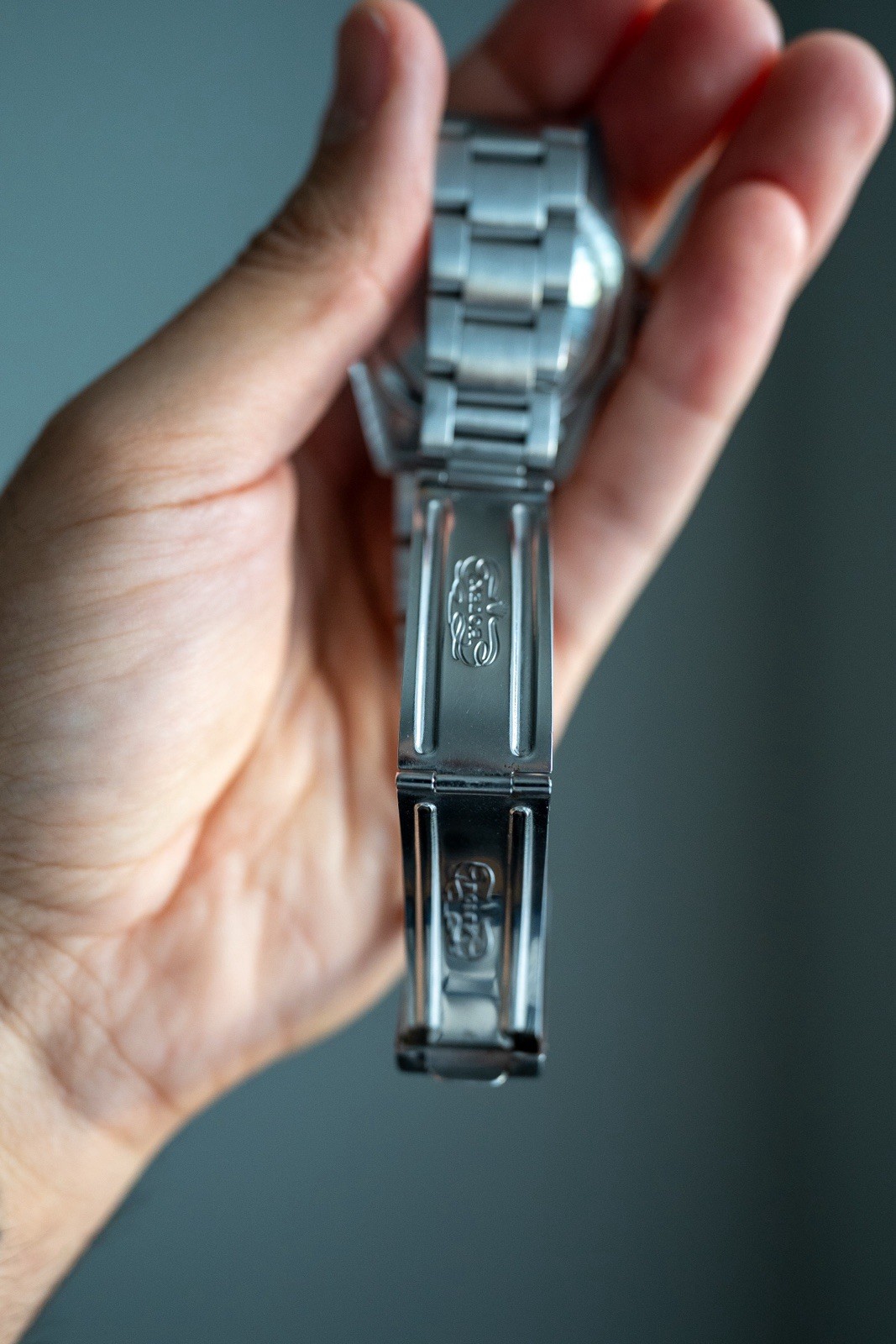 Rolex GMT-Master 1675 Silver Oyster Bracelet with Blue and Red Bezel