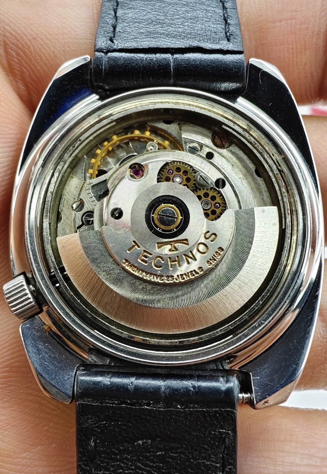 Vintage Technos Sky Eagle Automatic 2630 Day-Date Stainless