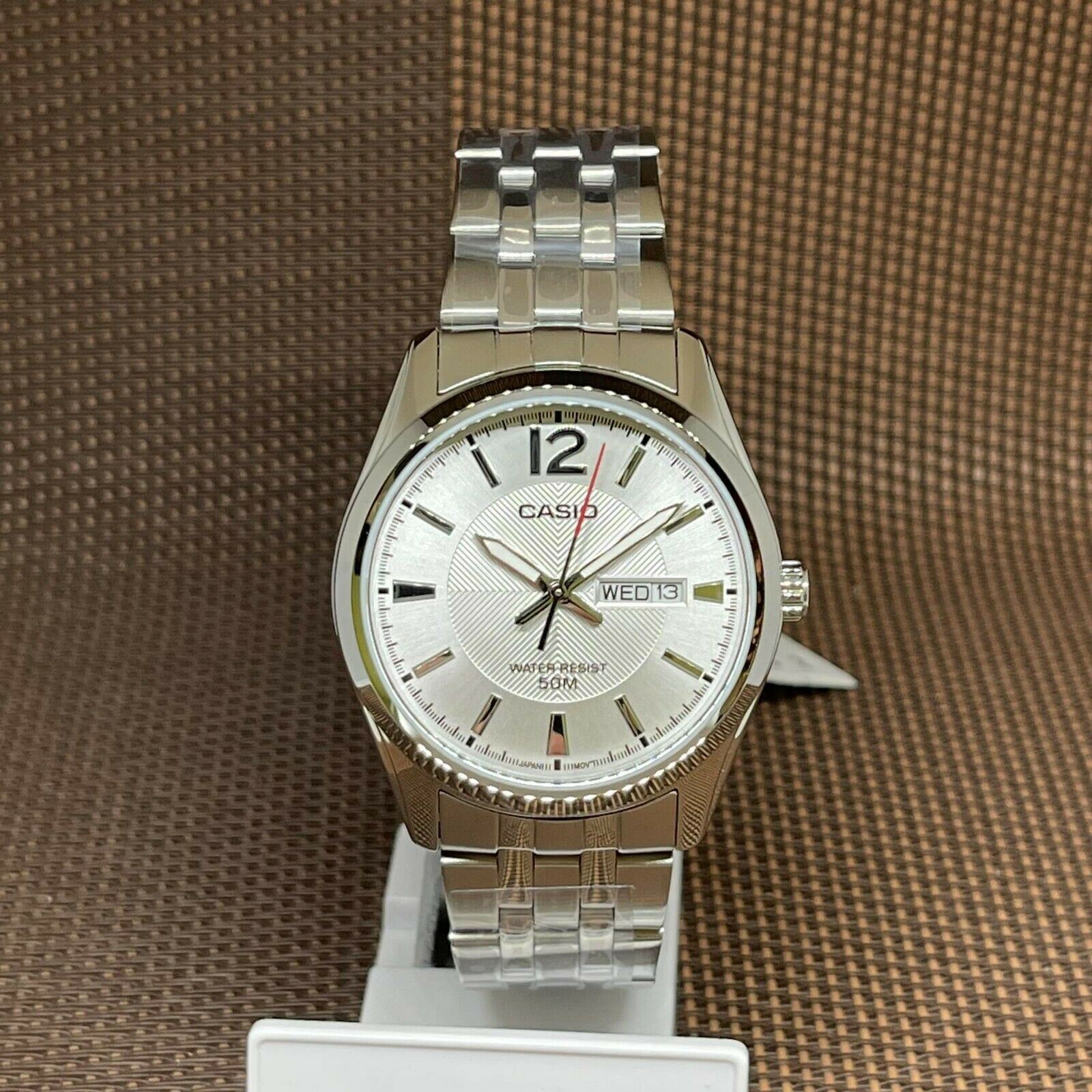 Casio MTP-1335D-7A Enticer Gents Analog Silver Stainless Steel Casual Men Watch