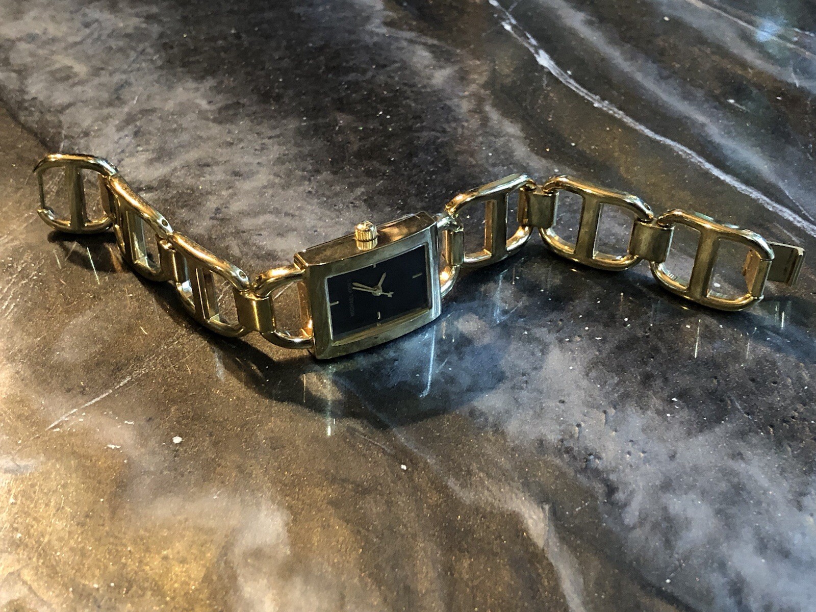 ✨🌟🛍️ RETIRED & RARE Early MICHAEL KORS Gold Link DESIGNER WATCH Bracelet ✨