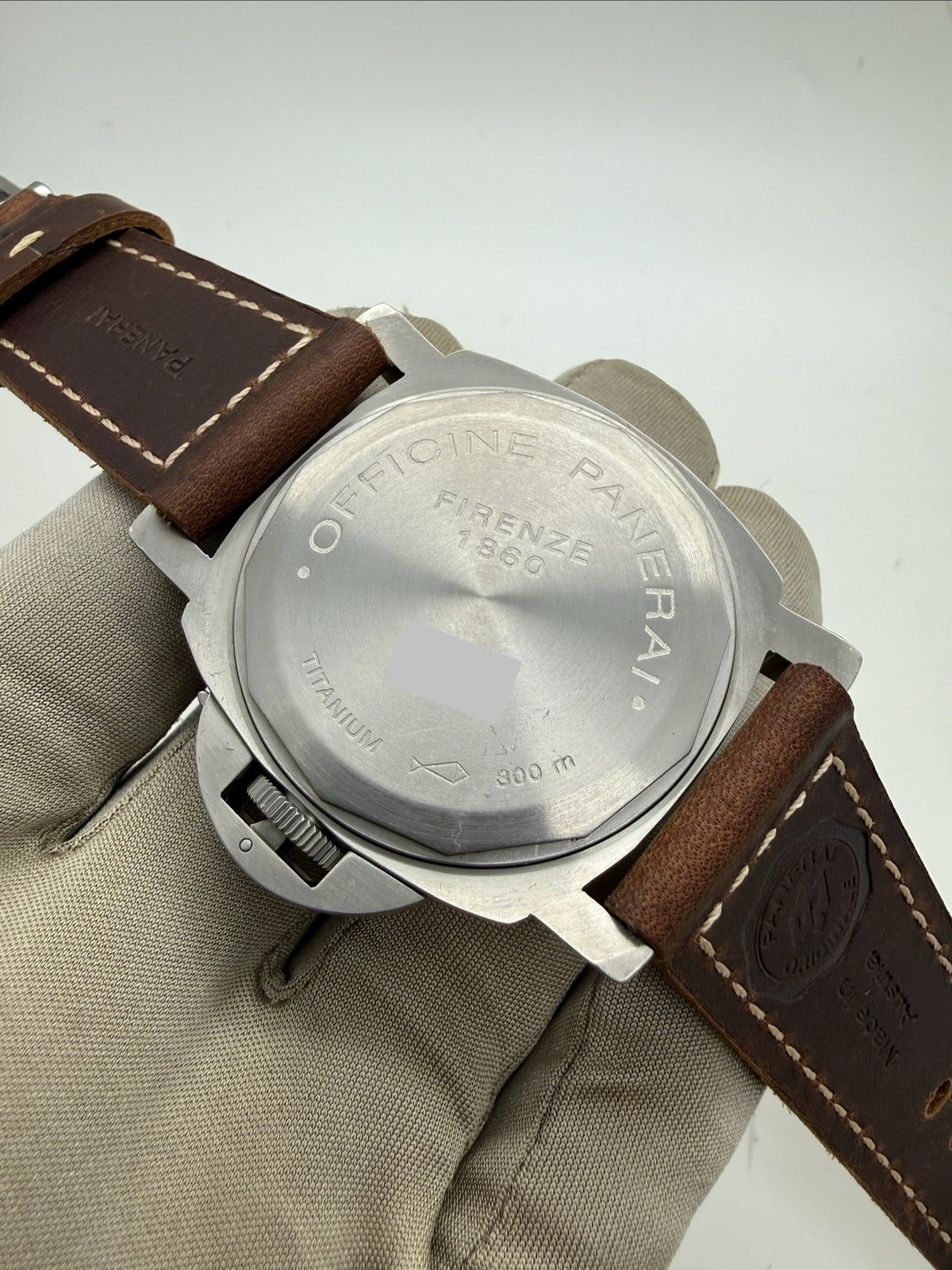 2021 Panerai Luminor 44mm Titanium Brown Dial Manual Wind PAM00061 PAM61 B+P