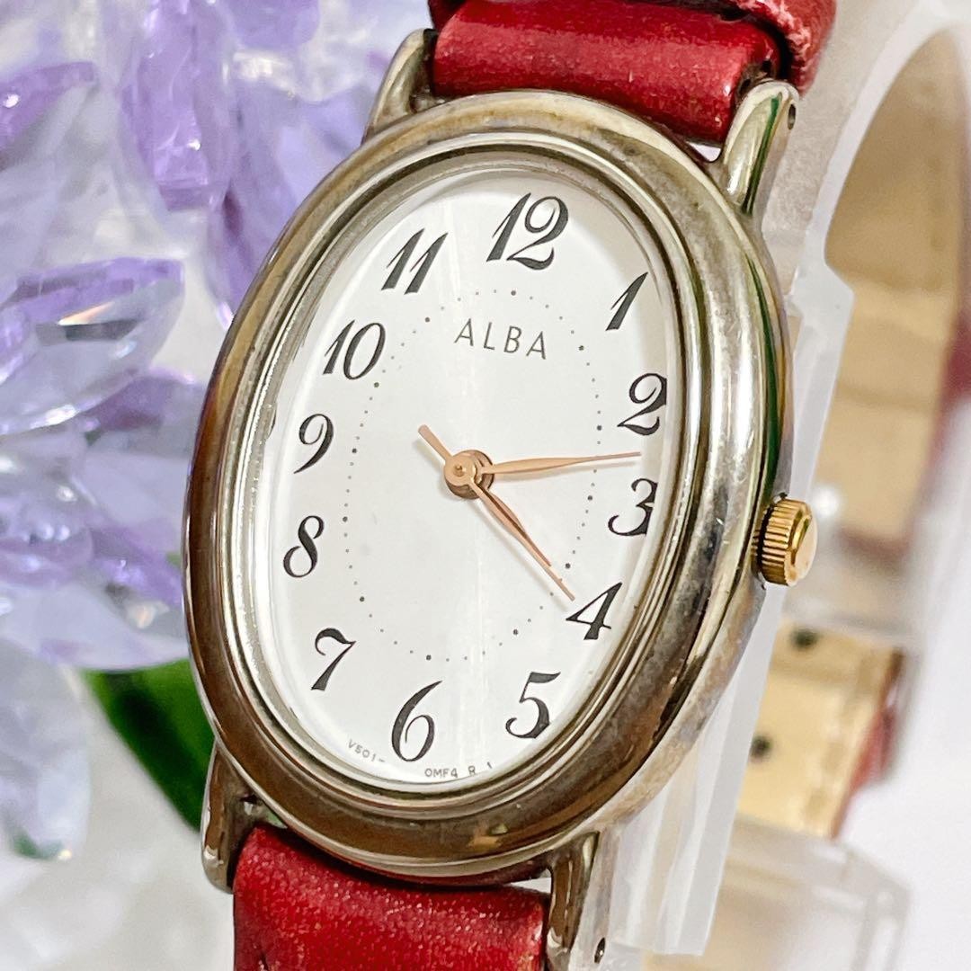 • [Working Condition] SEIKO Alba Oval Watch, New Battery Replaced