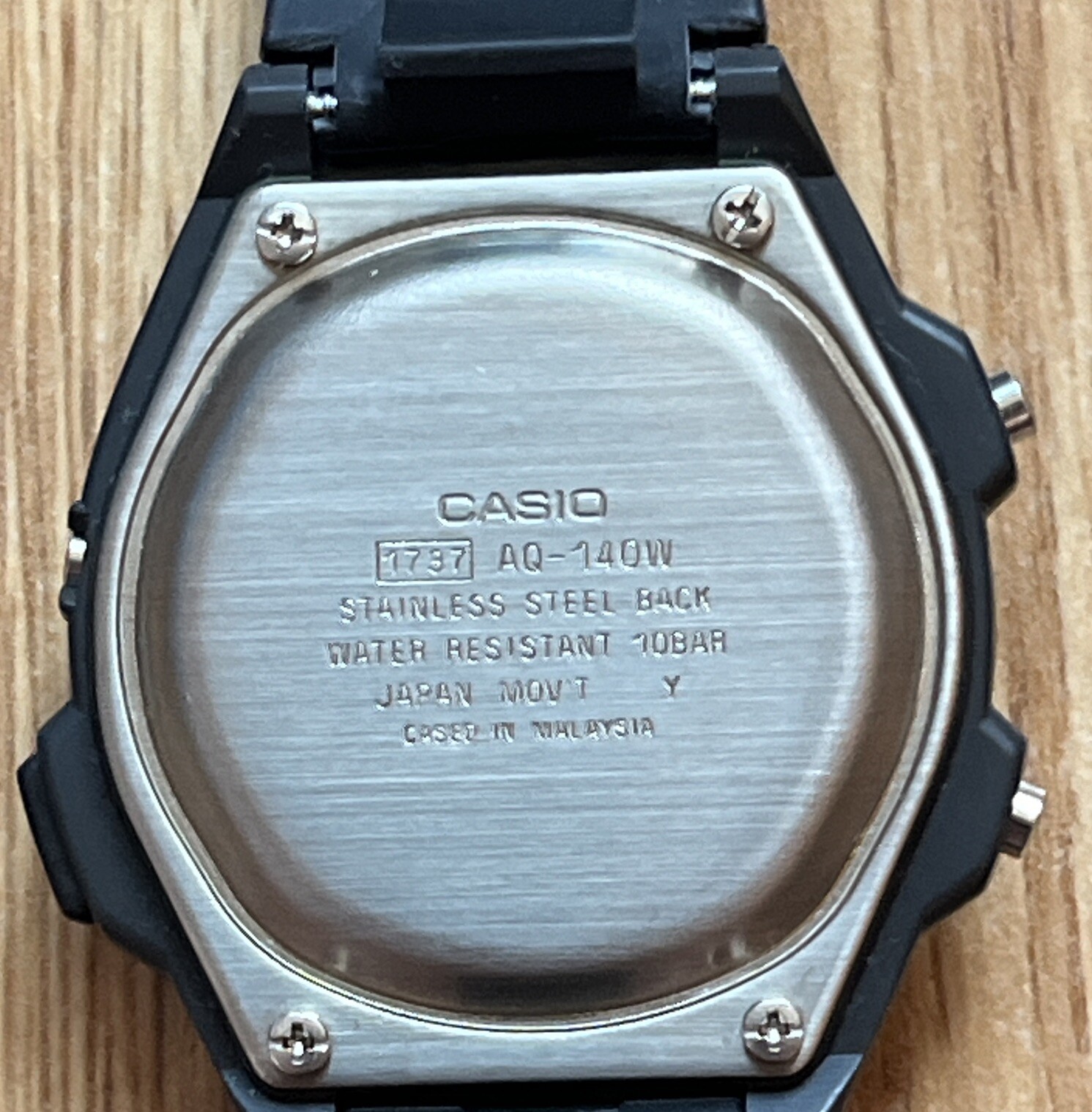 NEW; Casio Illuminator Watch Analog/Digital Dual Time Alarm Chrono 1737 AQ-140W