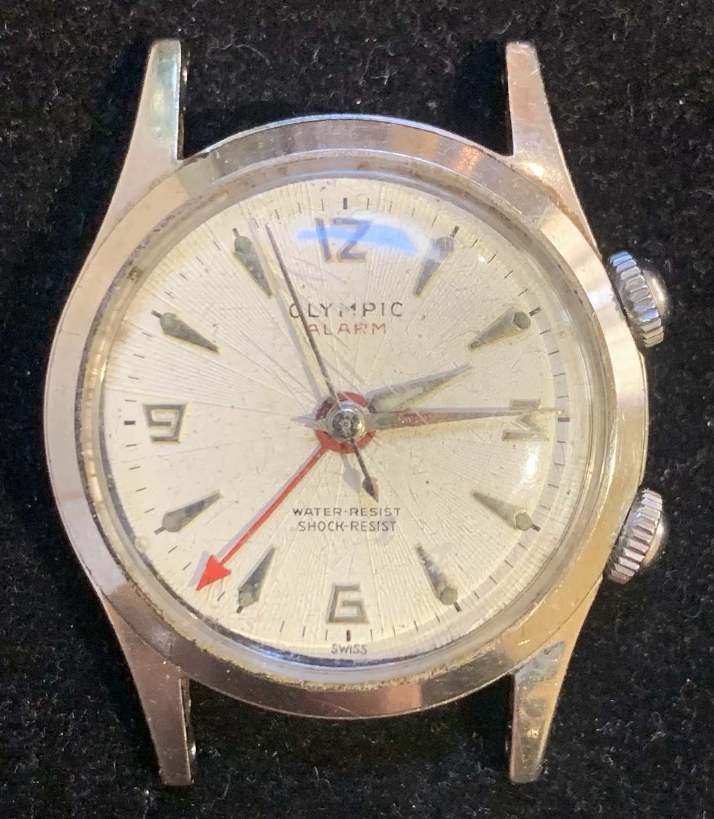 Vintage Olympic Alarm Men’s Wristwatch For Parts