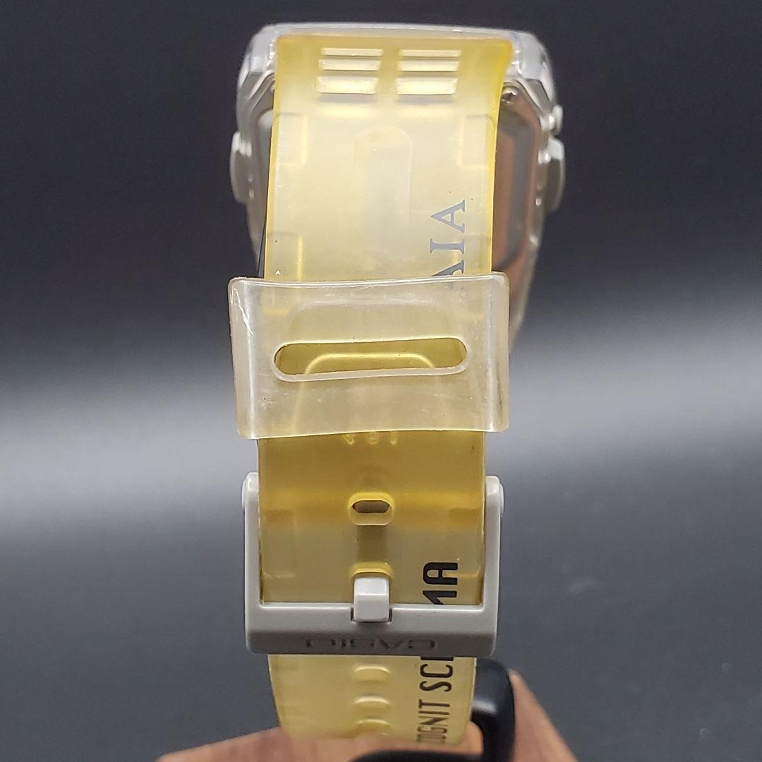 CASIO Data Bank DBC-63 Cognit Schema Yellow Skeleton Y2K Vintage Watch Working