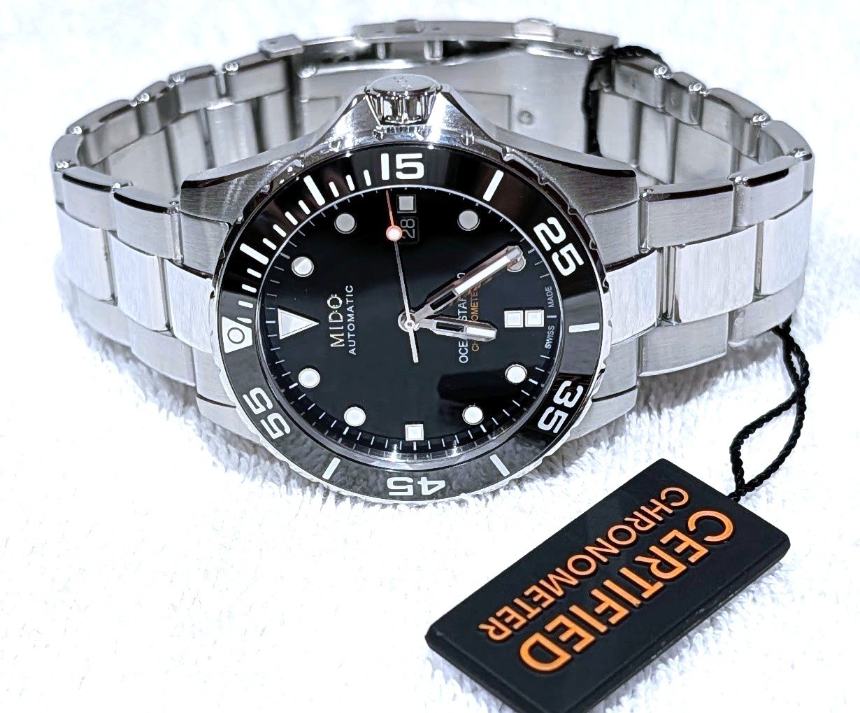 MIDO Ocean Star 600 Chronometer Black Face in Original Box M026.608.11.051.00