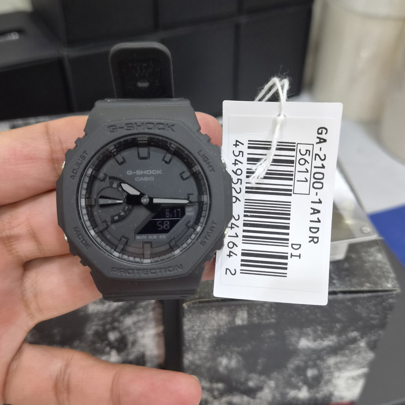 ​Casio G-Shock GA-2100-1A1 “CasiOak” All Black – Carbon Core Guard